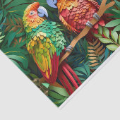 Parrot strandliefhebbers tissuepapier (Detail)