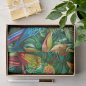 Parrot strandliefhebbers tissuepapier (Geschenk)
