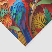 Parrot strandliefhebbers tissuepapier (Detail)