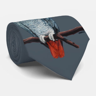 Parrot Stropdas Afrikaanse grijze papegaai