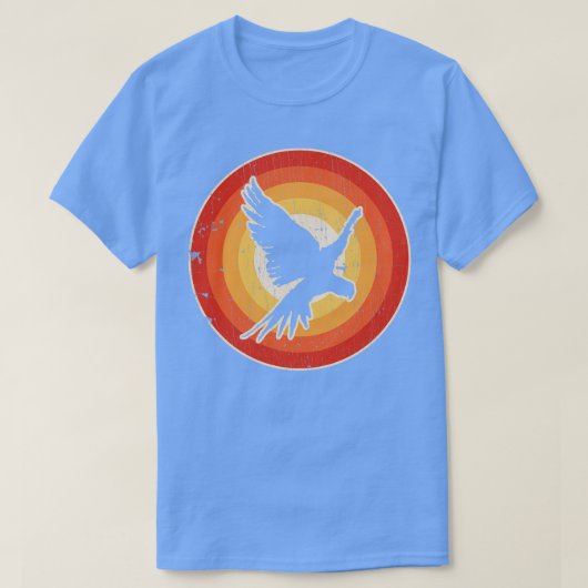Parrot Sunset Retro voor mannen Vrouwelijke jongen T-shirt (Design voorkant)