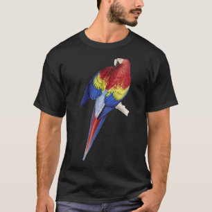 Parrot T-shirt Scarlet Macaw Pet Eigenaar Gift Sca