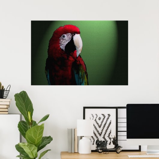 Parrot Talk 36 x 24 Poster (Thuiskantoor)