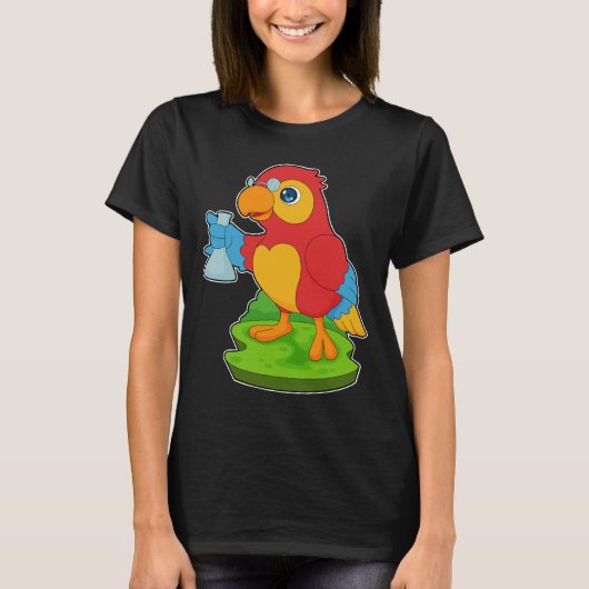 Parrot Teacher reageerbuis Chemie T-shirt (Voorkant)