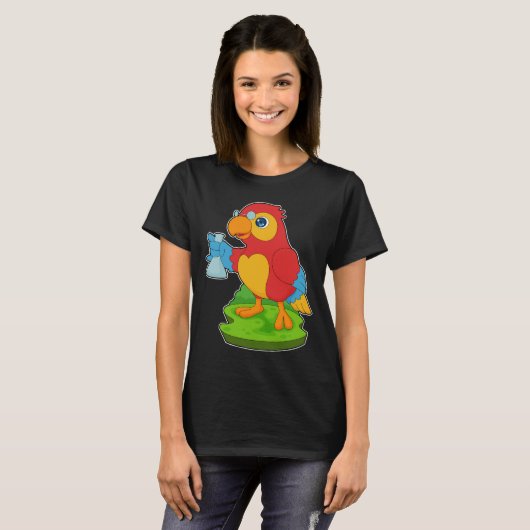Parrot Teacher reageerbuis Chemie T-shirt (Voorkant volledig)