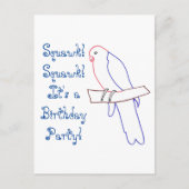 Parrot Theenmaal Party Invite Briefkaarten (Voorkant)