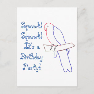 Parrot Theenmaal Party Invite Briefkaarten