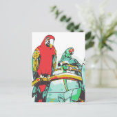 Parrot Trio Briefkaart (Staand voorkant)