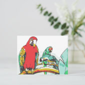 Parrot Trio Briefkaart (Staand voorkant)
