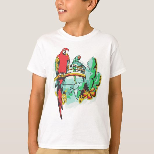 Parrot Trio T-shirt (Voorkant)
