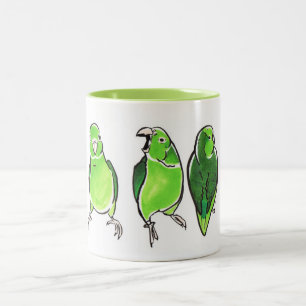 Parrot Trio Tweekleurige Koffiemok