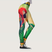 Parrot Tropical Island Palm Oerwoud Legging (Rechts)