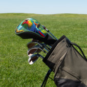 Parrot Tropical Macaw "Bird Lover" Golf Head Hoesj Golfheadcover (Insitu)