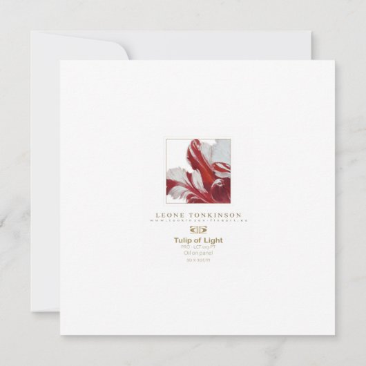 Parrot Tulip 10x Kaart (Achterkant)