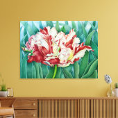 Parrot Tulip Canvas Afdruk (Insitu (Woonkamer))
