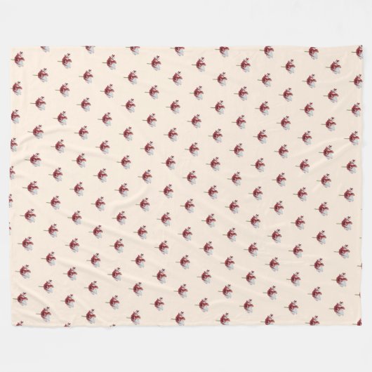 Parrot Tulip Fleece Deken (Voorkant (Horizontaal))