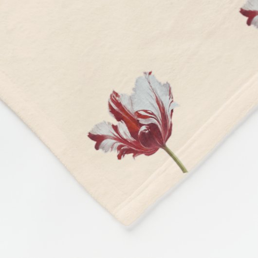 Parrot Tulip Fleece Deken (Hoek)