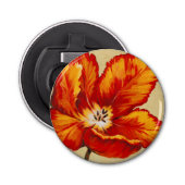 Parrot Tulip I Button Flesopener (Voorkant)