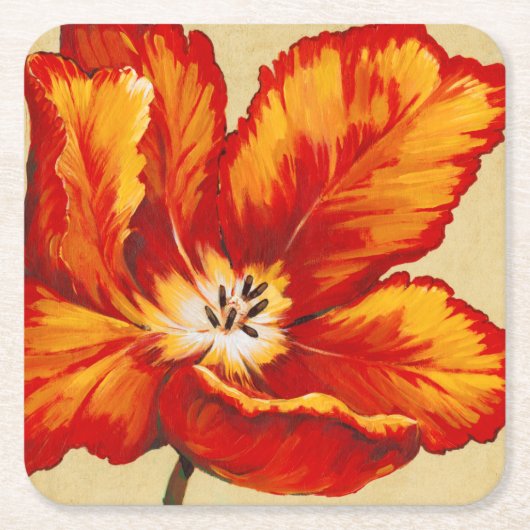 Parrot Tulip I Kartonnen Onderzetters (Voorkant)