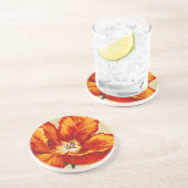 Parrot Tulip I Zandsteen Onderzetter (Zijkant)