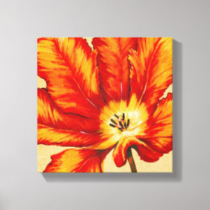 Parrot Tulip II Canvas Afdruk