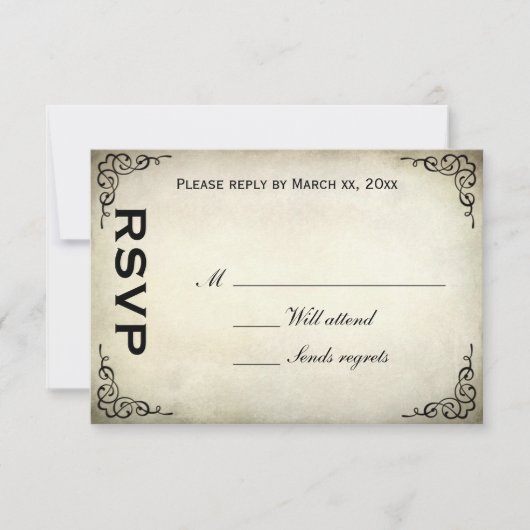  Parrot Tulip-responskaart RSVP Kaartje (Voorkant)