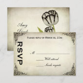  Parrot Tulip-responskaart RSVP Kaartje (Voorkant / Achterkant)