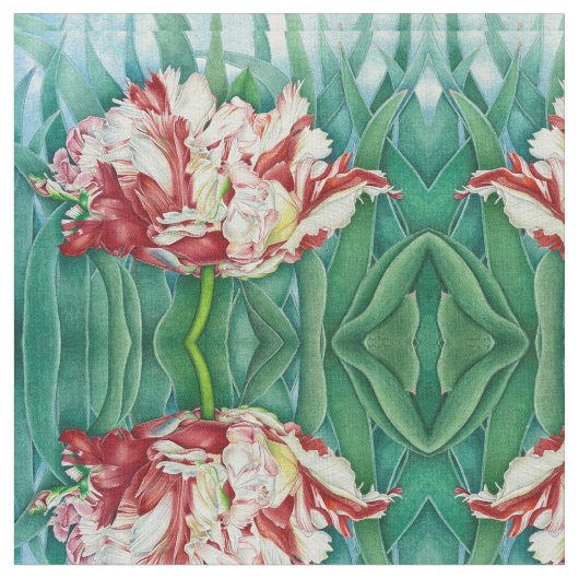Parrot Tulip Stof (Close Up)