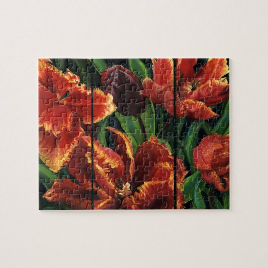 "Parrot Tulips Triptych" Legpuzzel (Horizontaal)