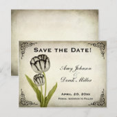  Parrot Tulp Save the Date Briefkaart (Voorkant / Achterkant)