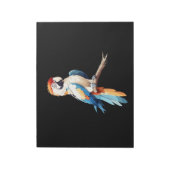 Parrot Vector Art met levendige kleuren Notitieblok (Linkerzijde)