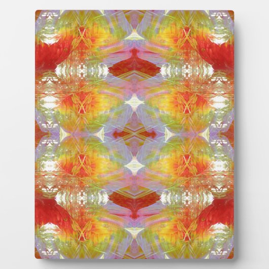 Parrot veren patroon fotoplaat (Voorkant)