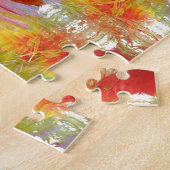 Parrot veren patroon legpuzzel (Zijkant)