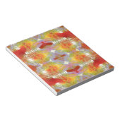 Parrot veren patroon notitieblok (Schuin)