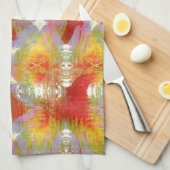 Parrot veren patroon theedoek (Quarter Fold)