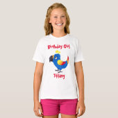 Parrot voor Birthday Girl T-Shirt (Voorkant volledig)