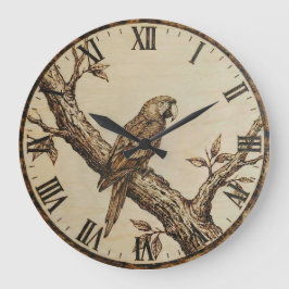 Parrot Wall Clock  Grote Klok