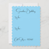 Parrot Waterverf Boys Verjaardagsfeestje Uitnodigi Kaart (Achterkant)