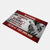 Parrot Welcome Mat, Parrot Lovers, Funny Parrot Do Deurmat (Schuin)