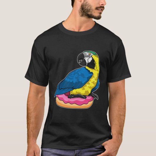 Parrot with Donut T-shirt (Voorkant)