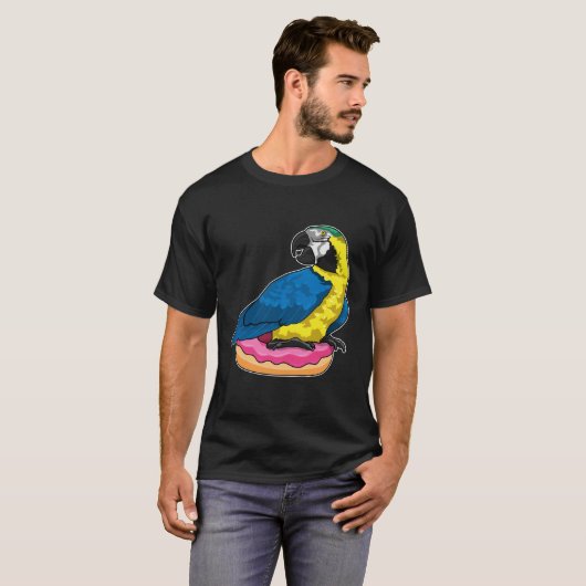 Parrot with Donut T-shirt (Voorkant volledig)
