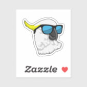 Parrot with Sunglasses Sticker (Vel)