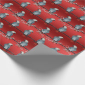 Parrot Wrapping Paper Specialized African Grey Cadeaupapier (Hoek)