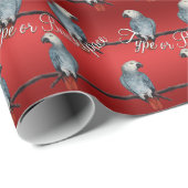 Parrot Wrapping Paper Specialized African Grey Cadeaupapier (Rol Hoek)