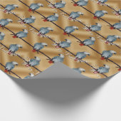 Parrot Wrapping Paper Specialized African Grey Cadeaupapier (Hoek)