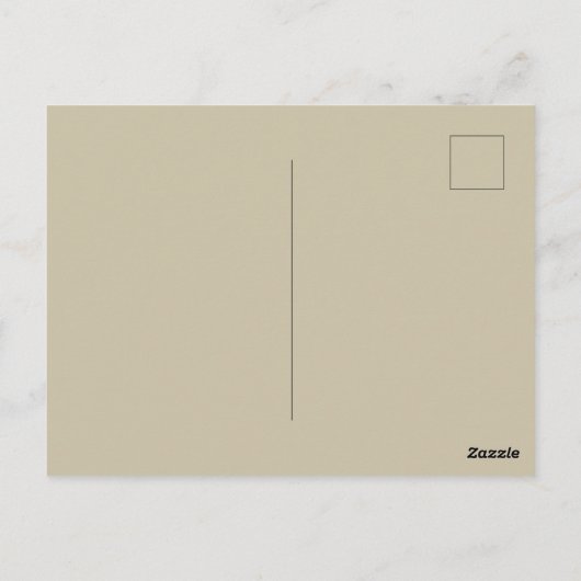 Parrot Yellow Tropical Antiek Flower Briefkaart (Achterkant)