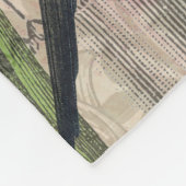 Parrot Yellow Tropical Antiek Flower Fleece Deken (Hoek)