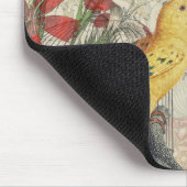 Parrot Yellow Tropical Antiek Flower Muismat (Hoek)