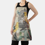 Parrot Yellow Tropical Antiek Flower Schort (Insitu)