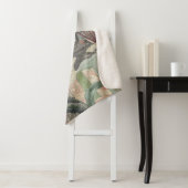 Parrot Yellow Tropical Antiek Flower Sherpa Deken (In situ)